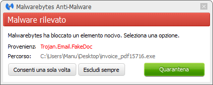 CTB-Locker bloqué par Malwarebytes Anti-Malware Premium