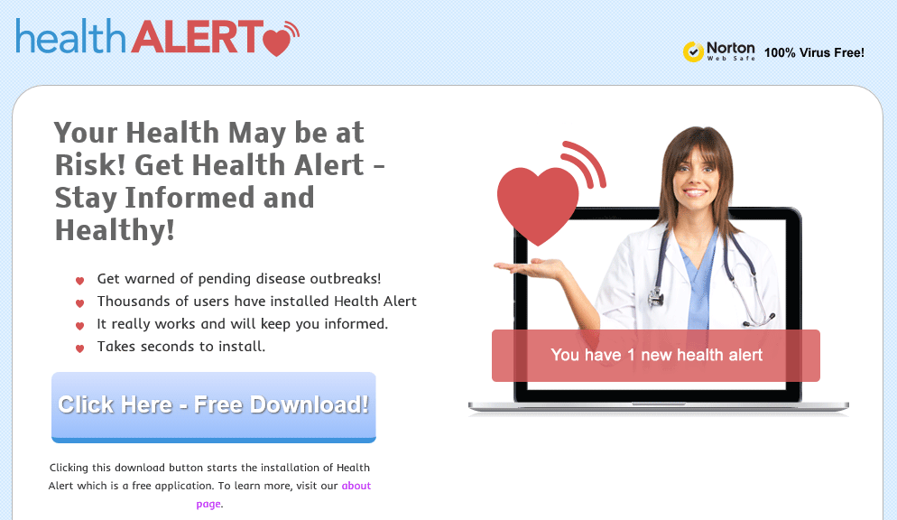 ad by health alert