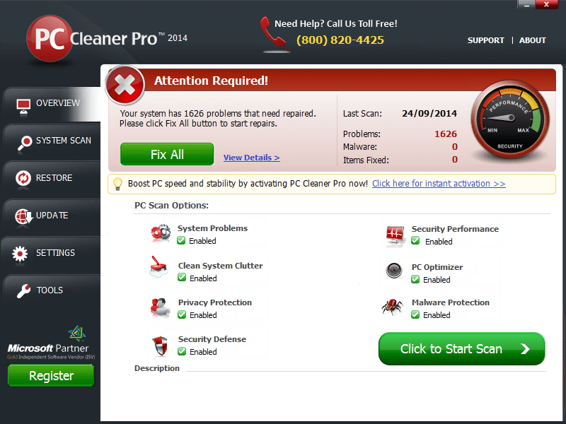 pc cleaner pro 2014