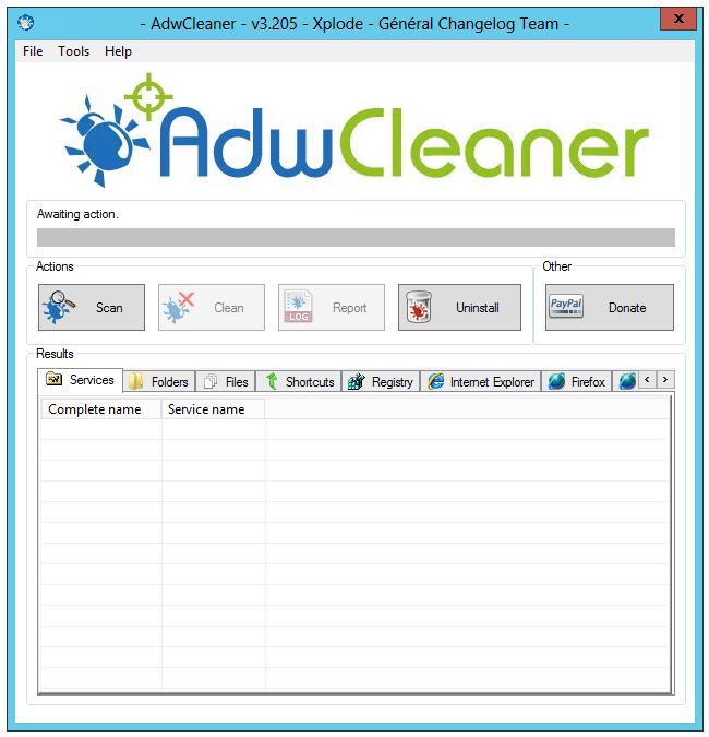 Eliminare your-homepage.net con Adwcleaner
